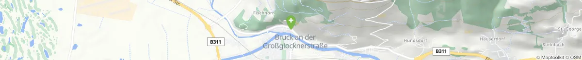 Kartendarstellung des Standorts für Bären-Apotheke in 5671 Bruck an der Großglocknerstraße